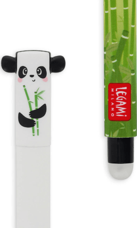 Legami - Penna Gel Cancellabile, Inchiostro Nero, Tema Panda (VEP0001) - 3