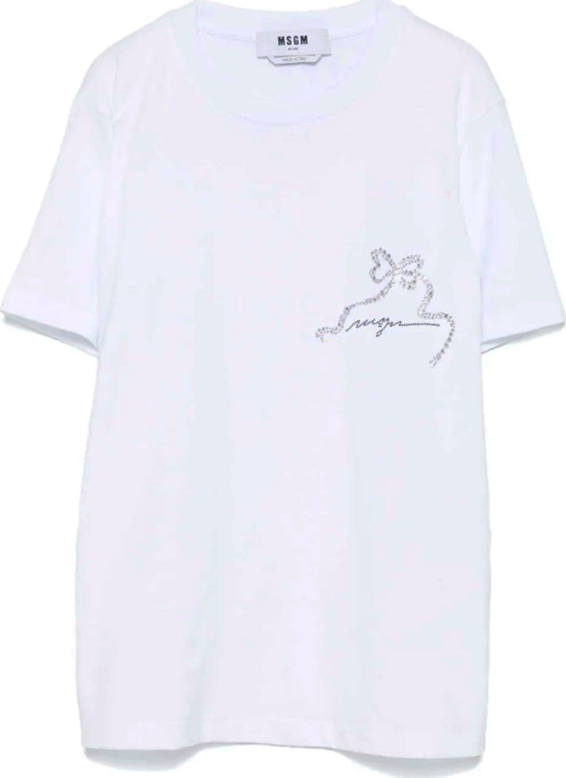 MSGM  T-shirt e Polo White – Bianco Chiari e Naturali