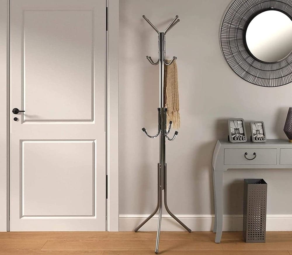 APPENDIABITI DA TERRA 170 CM ATTACCAPANNI 11 GANCI CROMATO PIANTANA APPENDI ABITI in Stand appendiabiti Trade Shop italia - Napoli, commercioVirtuoso.it