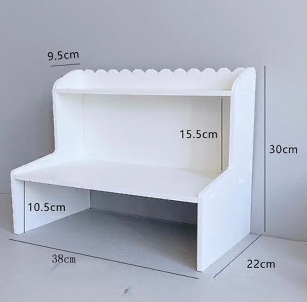 ESPOSITORE DA TAVOLO IN LEGNO SCAFFALE MULTISTRATO PER COSMETICI ORGANIZZATORE - 10