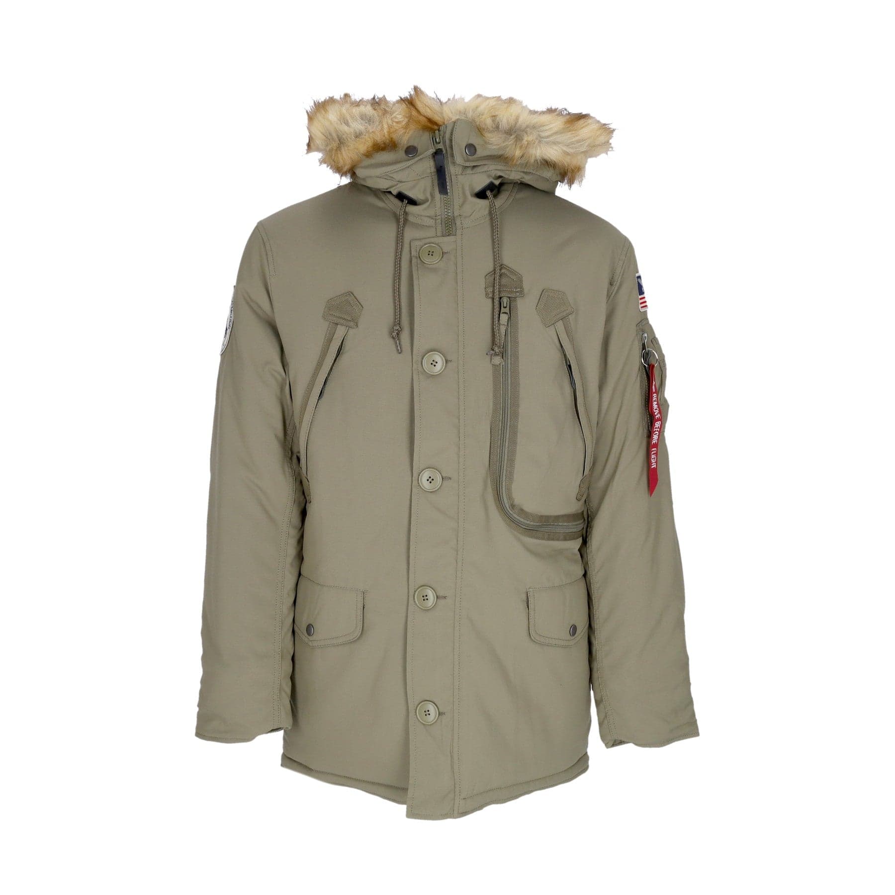 ALPHA INDUSTRIES Giaccone Lungo Uomo Polar Jacket Stratos