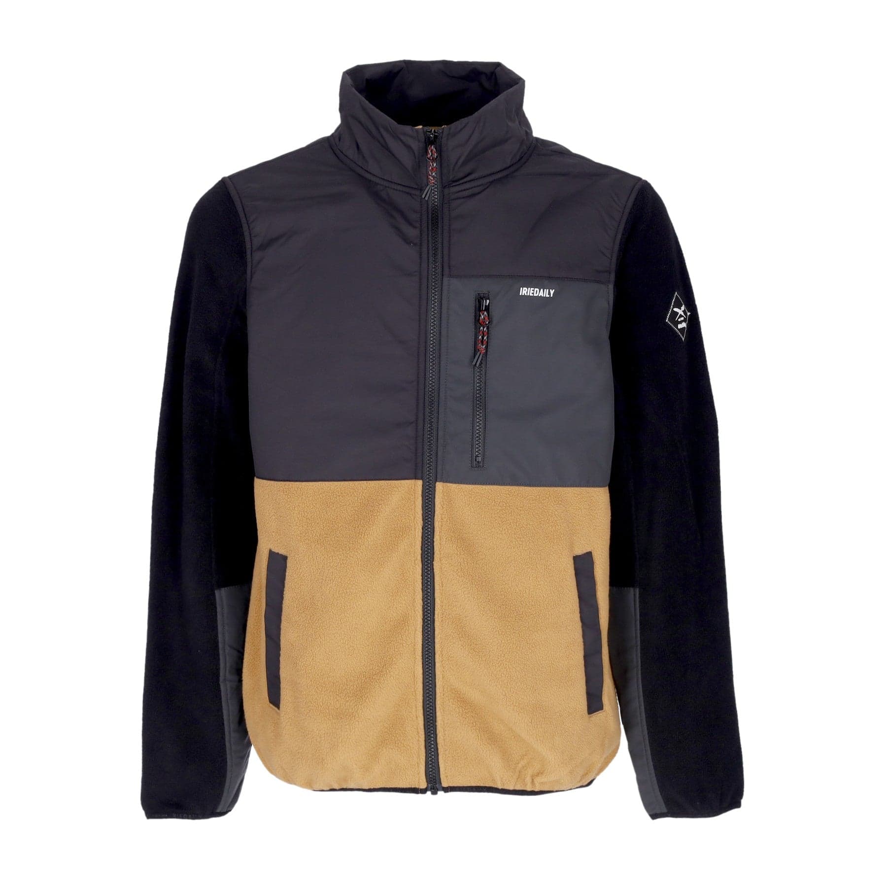 IRIEDAILY Giubbotto Pile Uomo Auf Deck Fleece Jacket Black