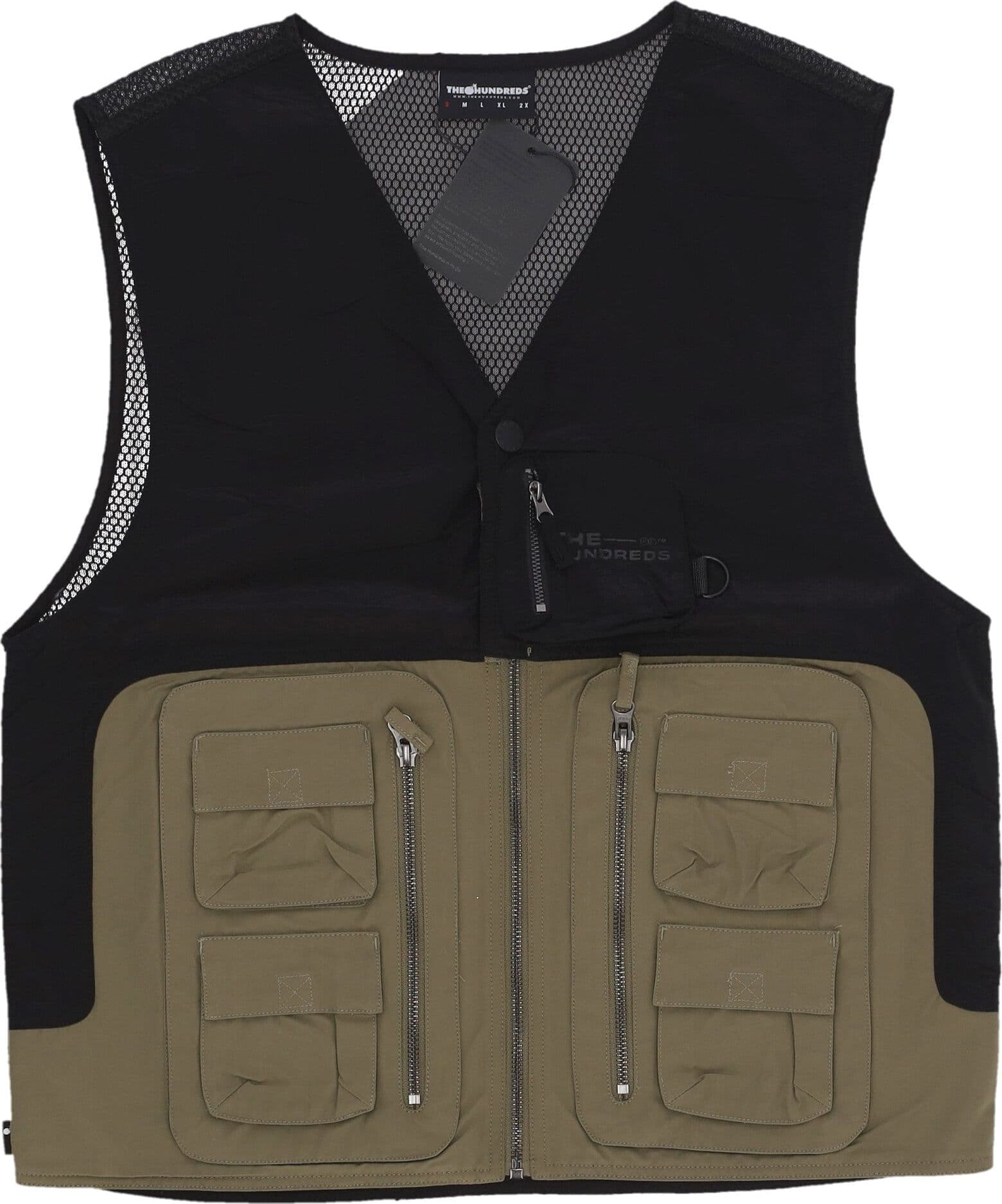 THE HUNDREDS Smanicato Uomo Battalia Vest Black - 4