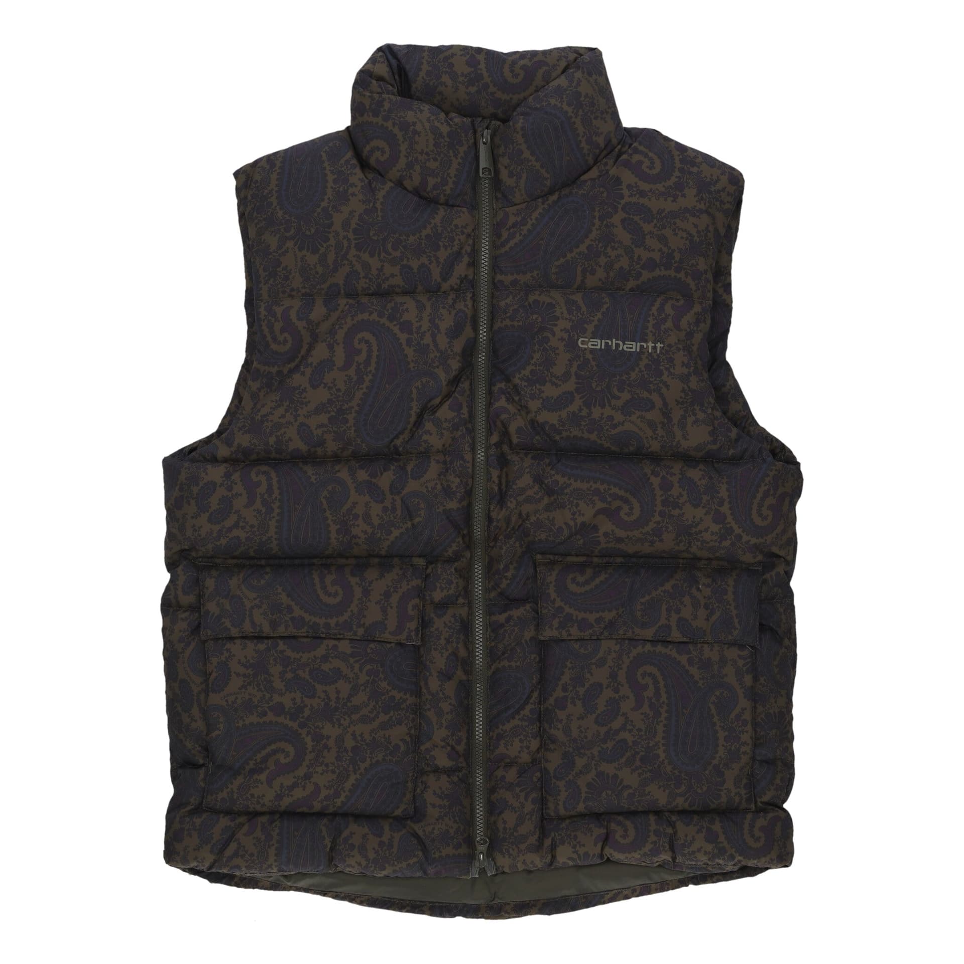 CARHARTT WIP Piumino Smanicato Uomo Springfield Vest Paisley Print/plant/black - 3