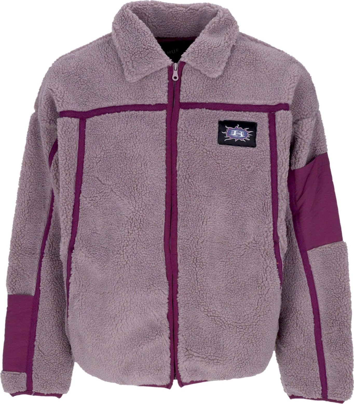 HUF Orsetto Uomo Livingston Sherpa Jacket Dust Purple