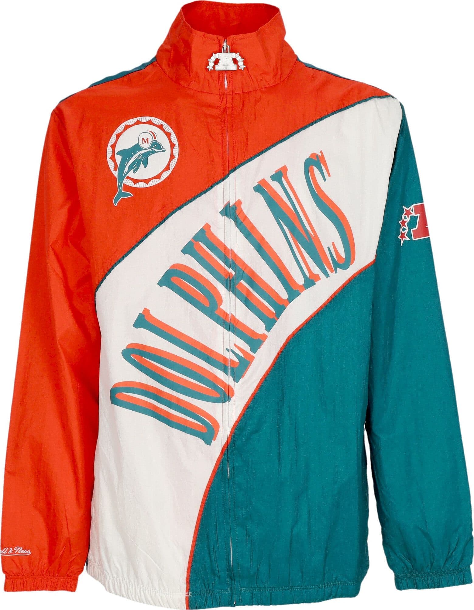 MITCHELL &amp; NESS Giacca a Vento Uomo Nfl Arched Retro Lined Windbreaker Miadol Multi/white - 4