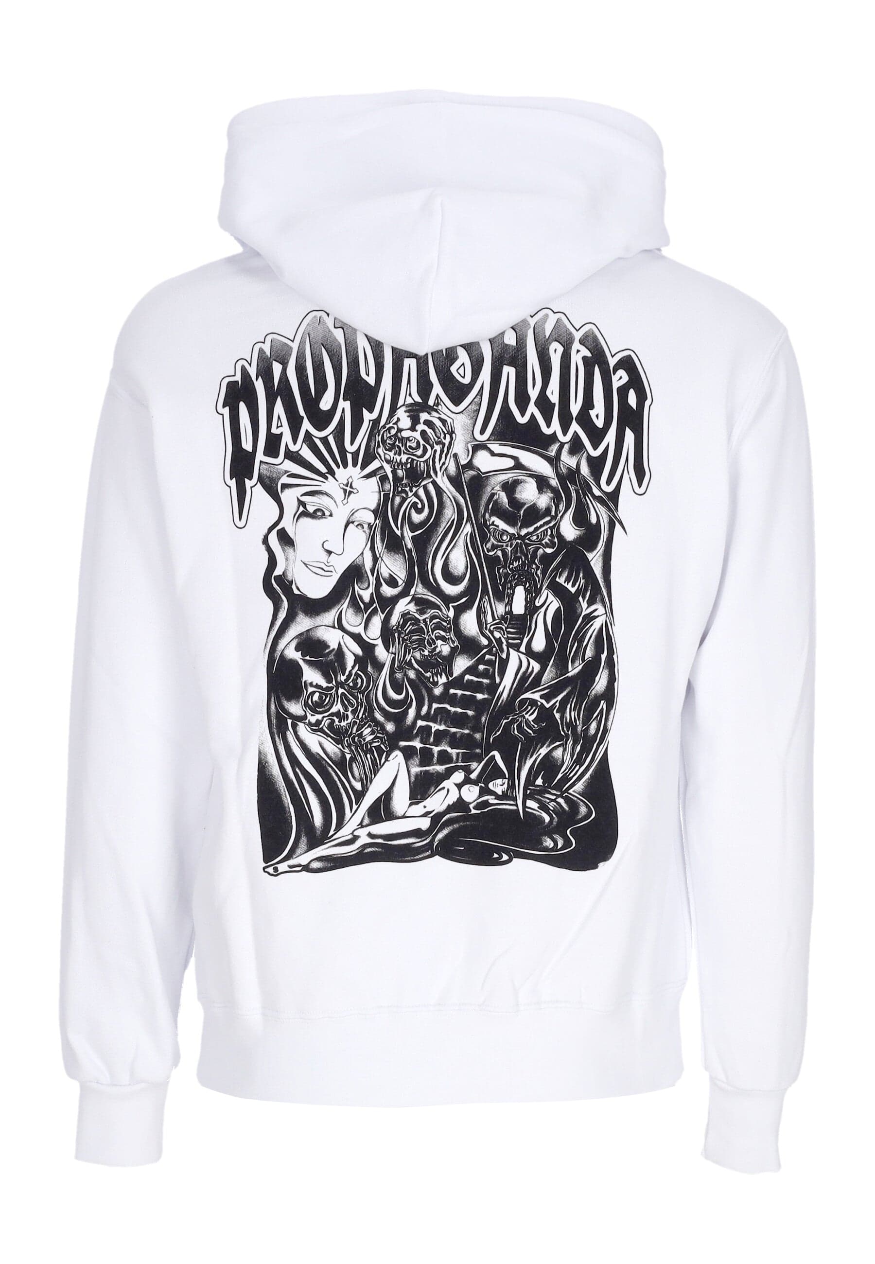 PROPAGANDA Felpa Cappuccio Uomo Touch Hoodie White - 3