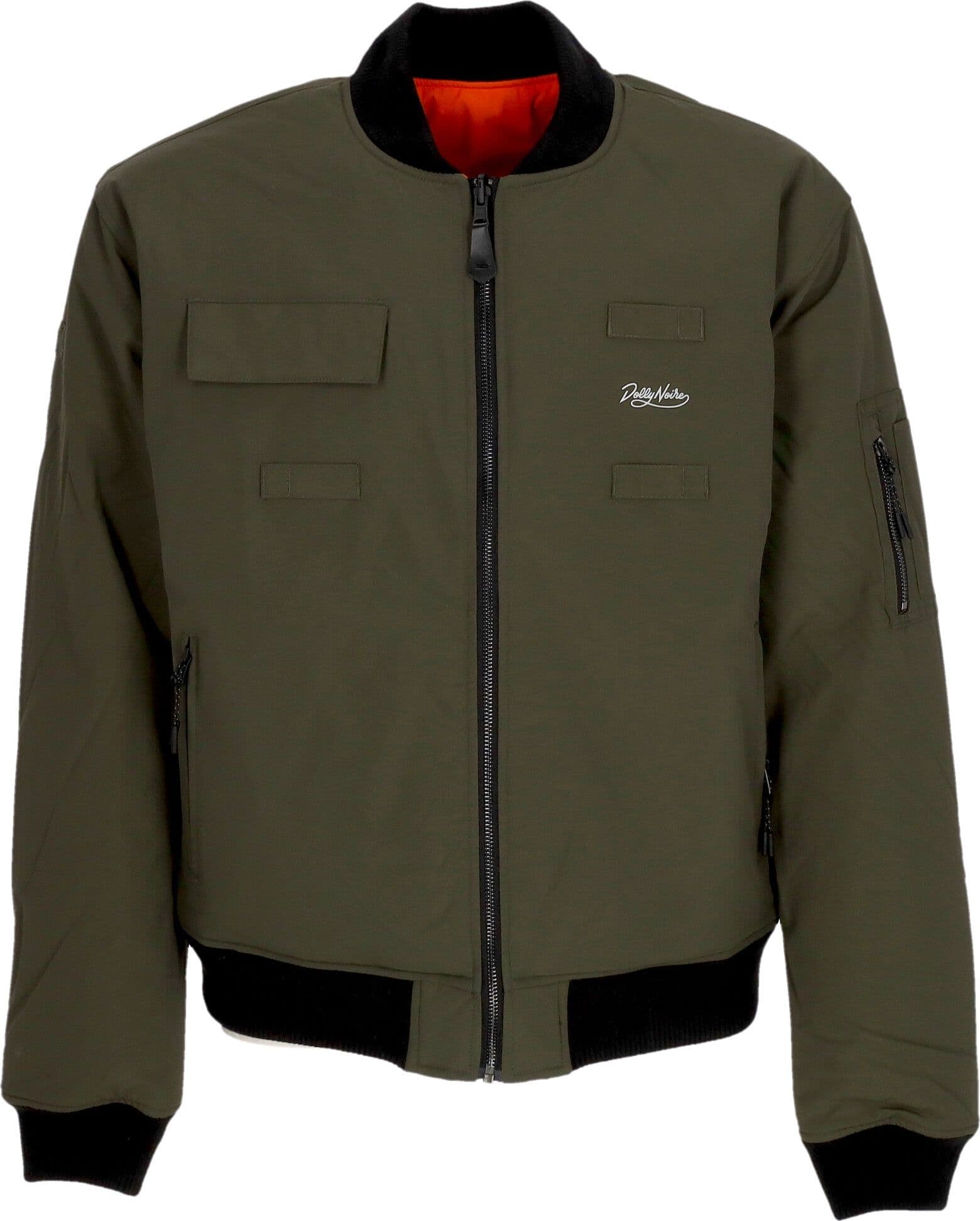 DOLLY NOIRE Giubbotto Bomber Uomo Reversible Combat Bomber Black