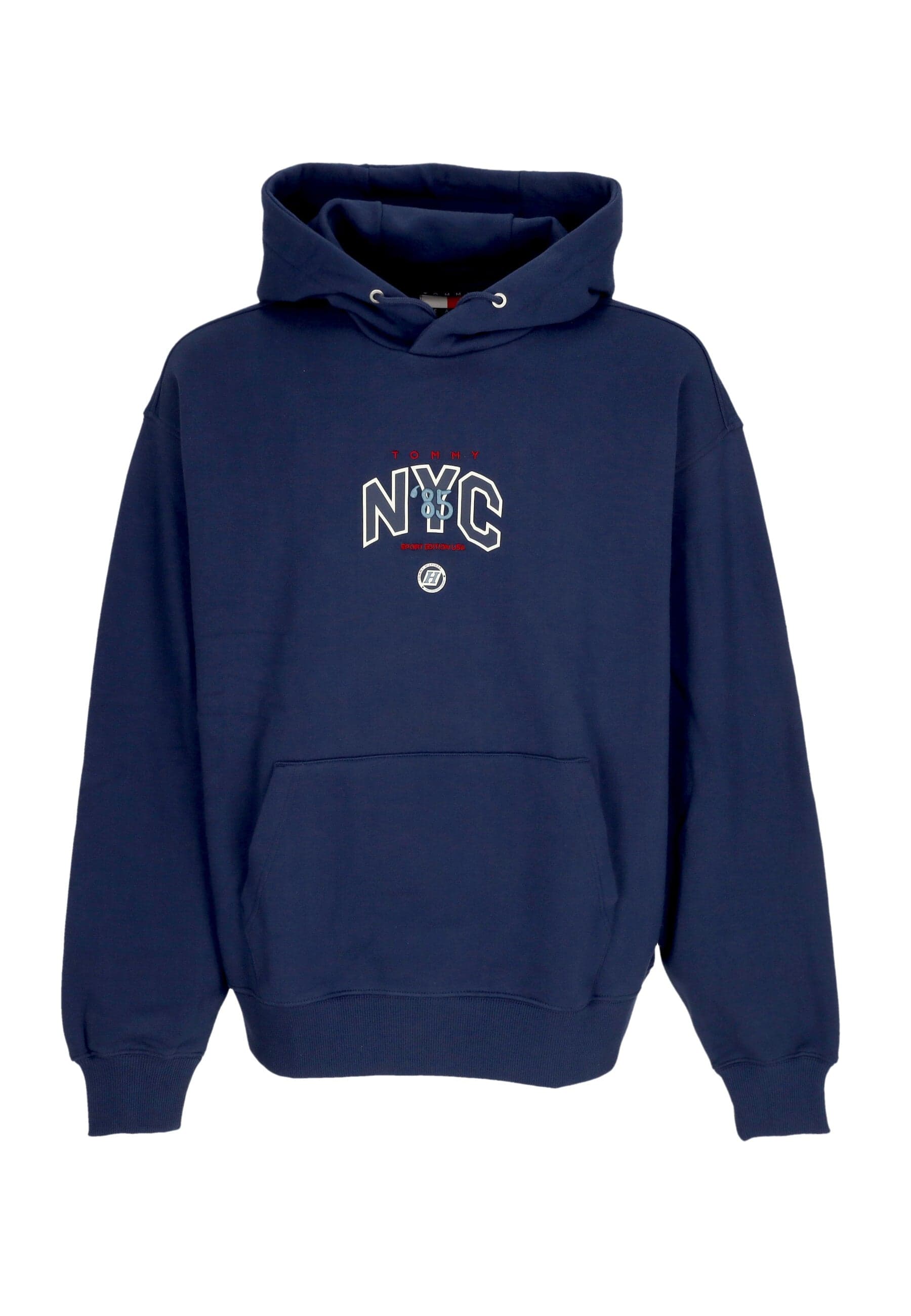Tommy Hilfiger Felpa Cappuccio Uomo Game Day Logo Hoodie Dark Ink - 3