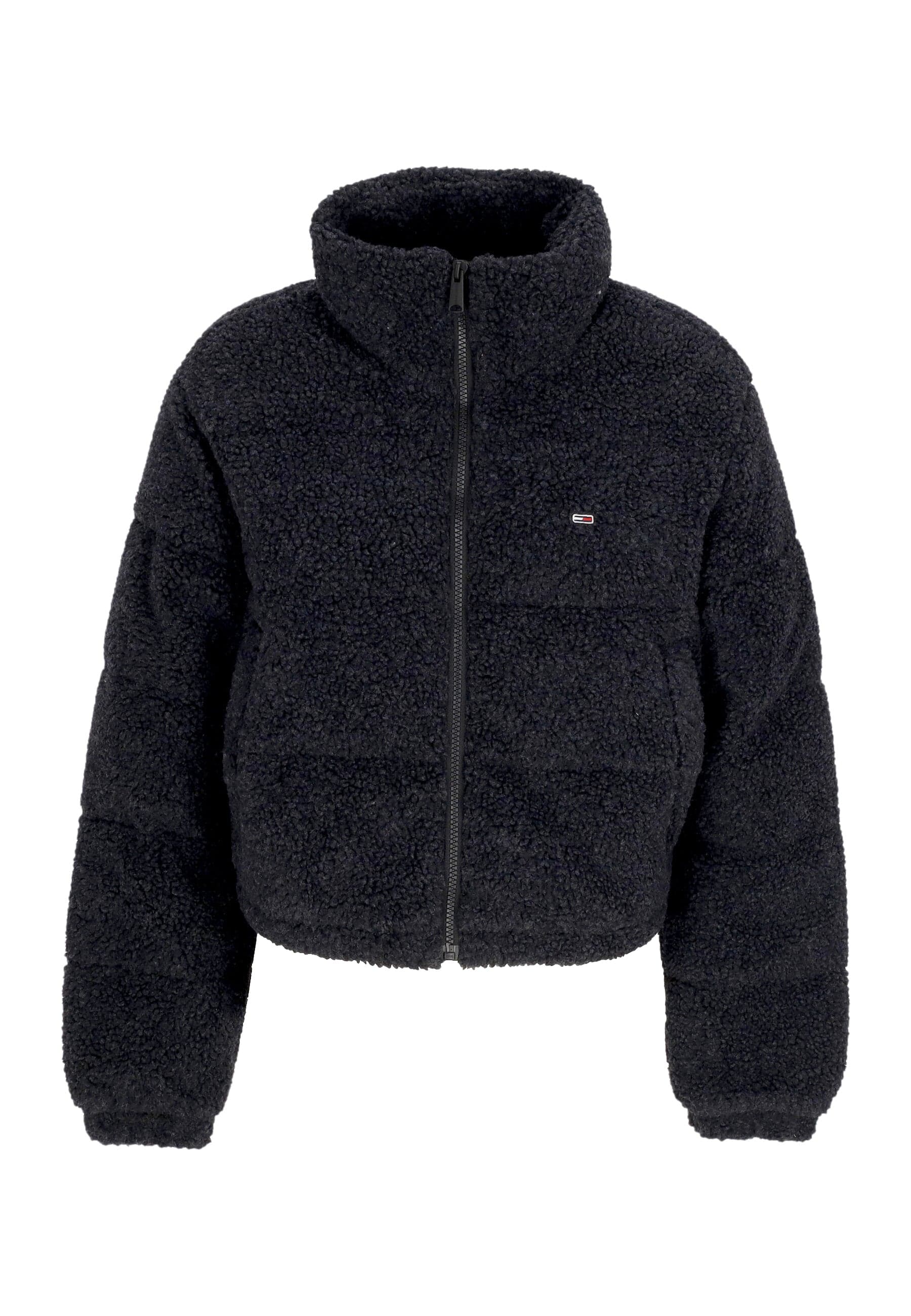 Tommy Hilfiger Orsetto Donna Crop Teddy Essential Puffer Black - 5