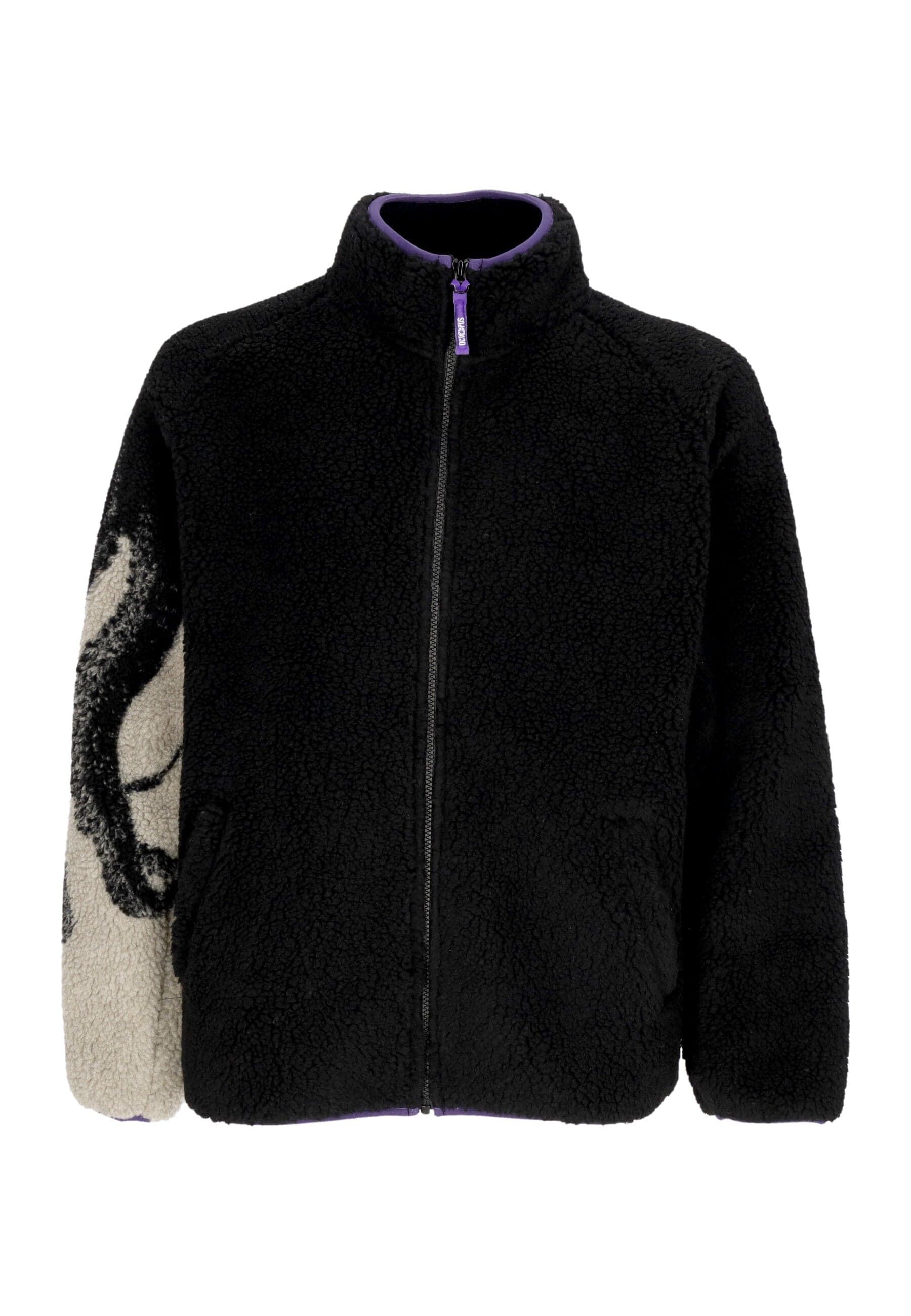 OCTOPUS Orsetto Uomo Side Sherpa Zip Neck Black - 4