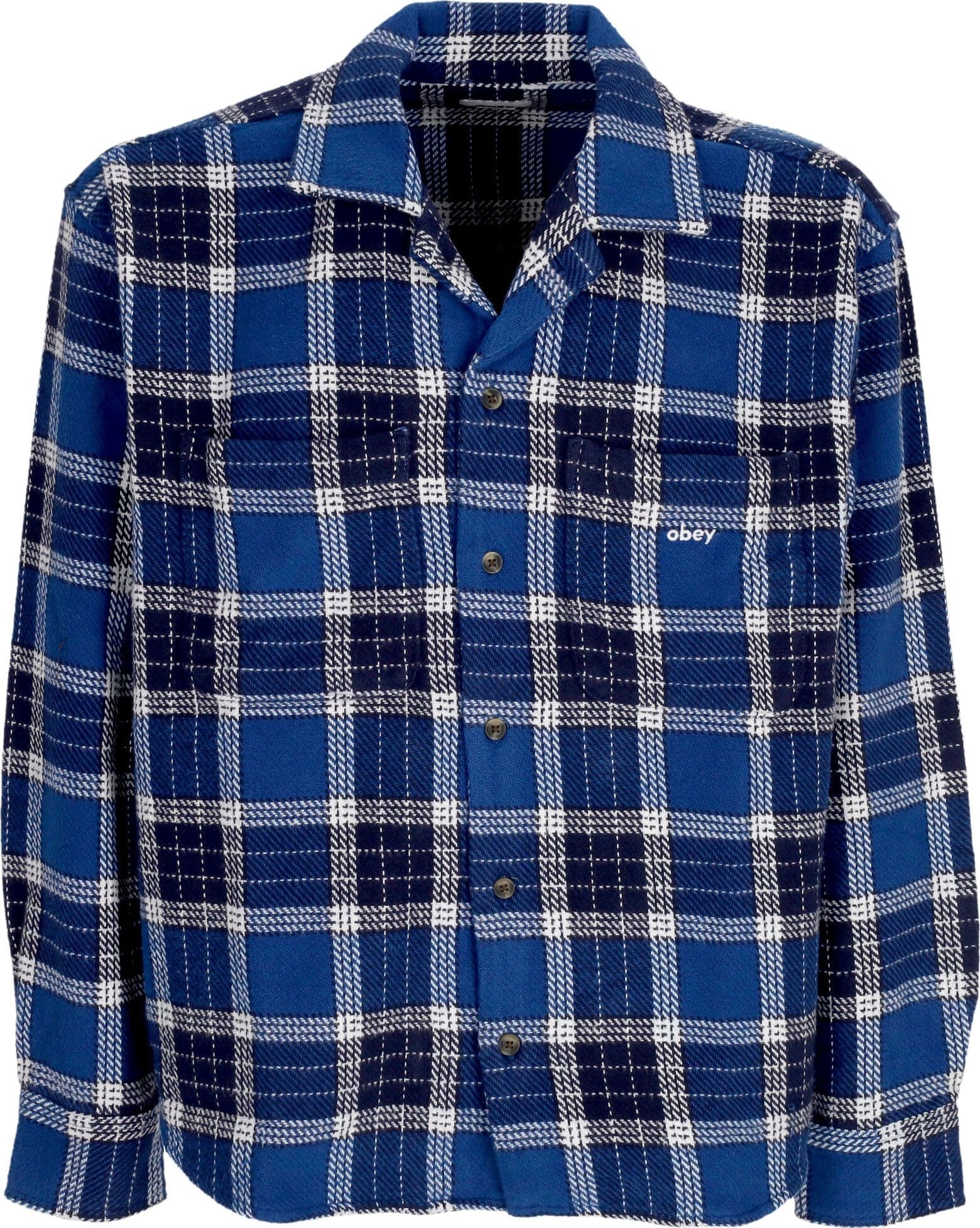 OBEY Camicia Manica Lunga Uomo Bigwig Picture Woven Limoges Multi
