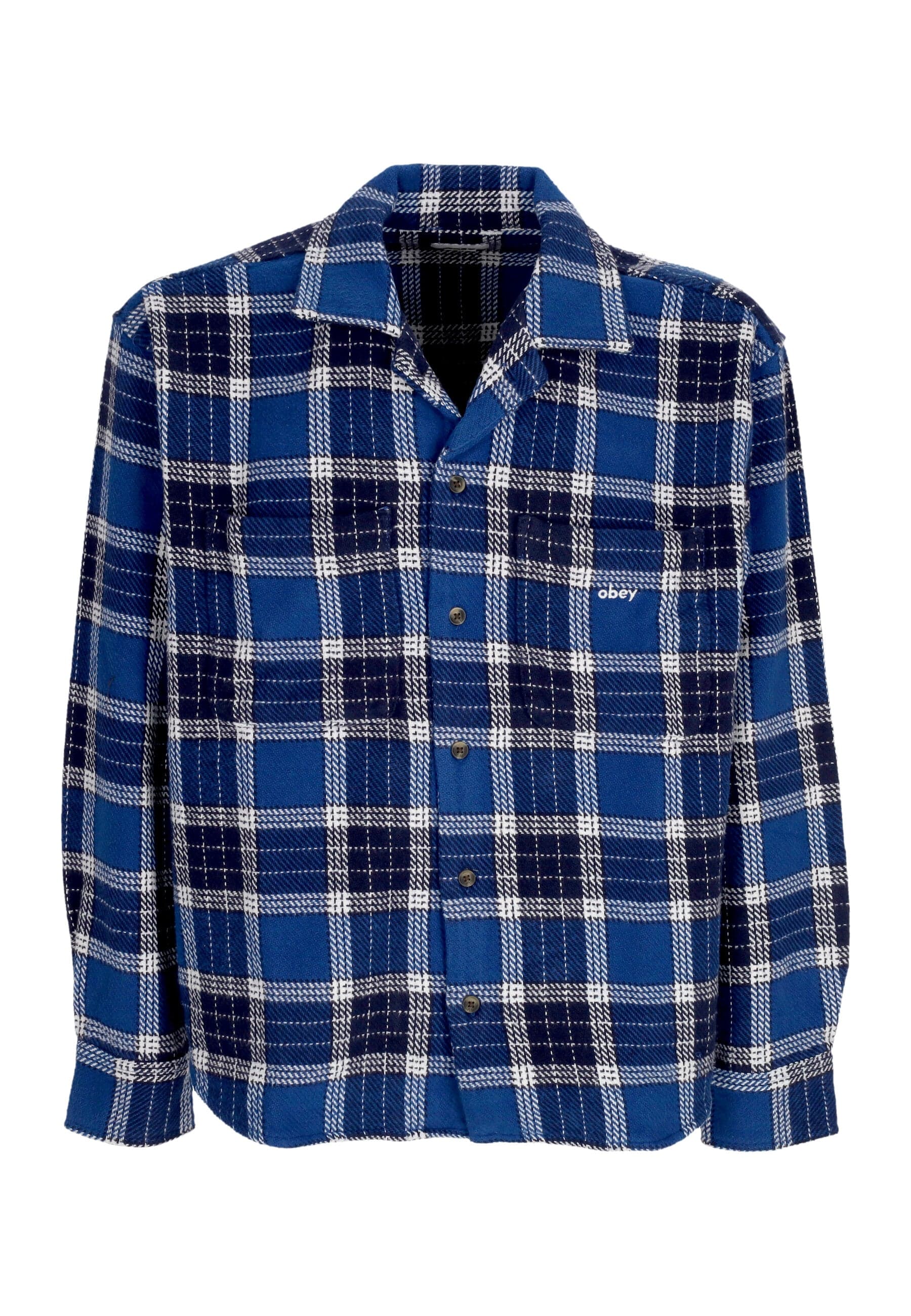 OBEY Camicia Manica Lunga Uomo Bigwig Picture Woven Limoges Multi - 4