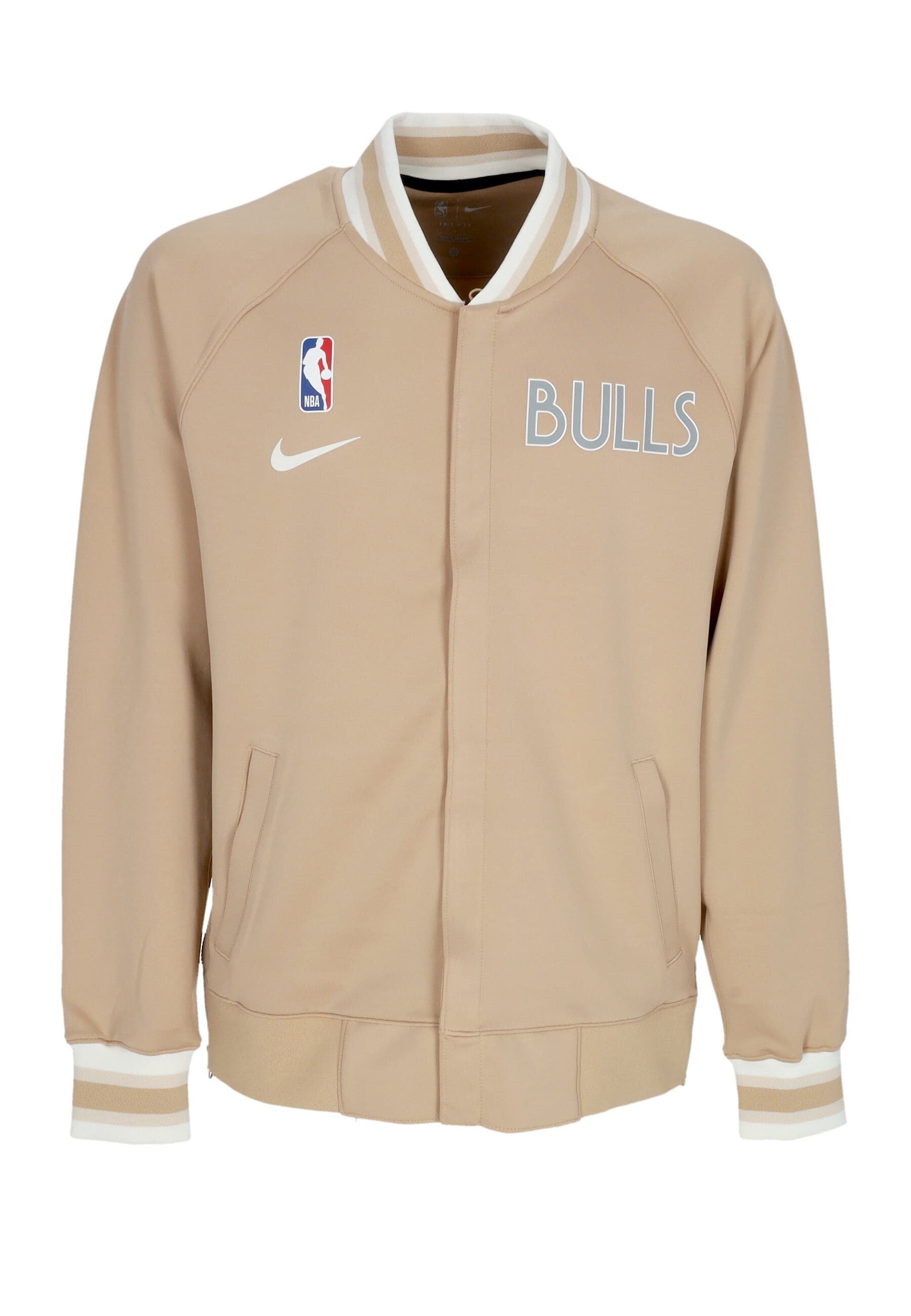 NIKE NBA Felpa Leggera College Uomo Nba City Edition Dri-fit Showtime L/s Full-zip Top Chibul Hemp/hemp/hemp/sail - 5