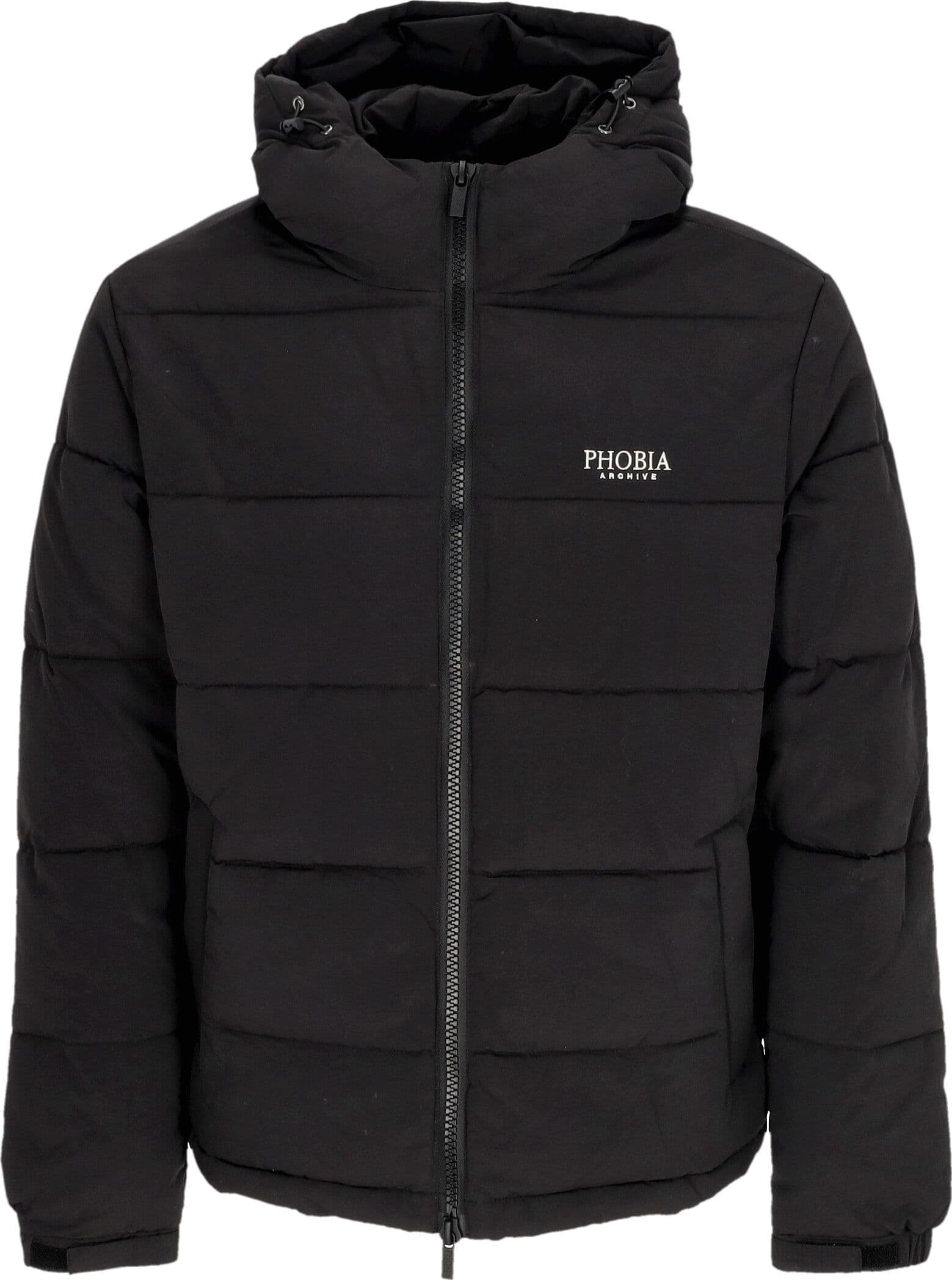 PHOBIA Piumino Uomo Foggy Logo Puffy Jacket Black - 5