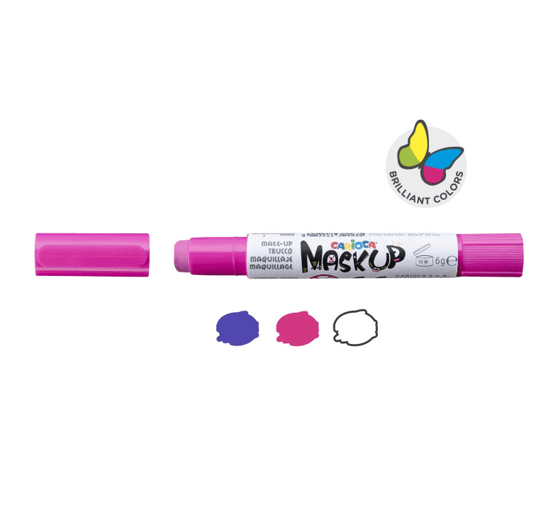Carioca Mask Up Princess, Truccabimbi Kit per Bambine, 3 Colori e 2 Tutorial - 2