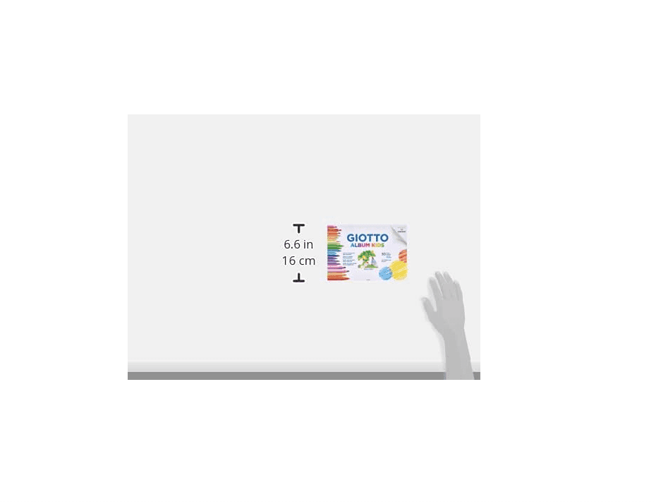 Giotto - Album Kids da 30 fogli carta bianca a grana fine per disegno, A4, 90g/m2 (F580200) - 2
