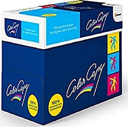 Color Copy, Carta Bianca per Stampa a Colori, Formato A4, 100 gr/mq, Confezione da 5 risme da 500 fogli