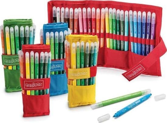 Carioca - Pennarelli Birello Doppia Punta Roller Set da 24 pz (42850)