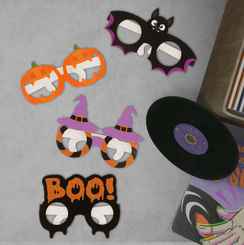 Legami - 8 Occhiali Di Carta Di Halloween  Party Eyeglasses (HPE0003) - 3