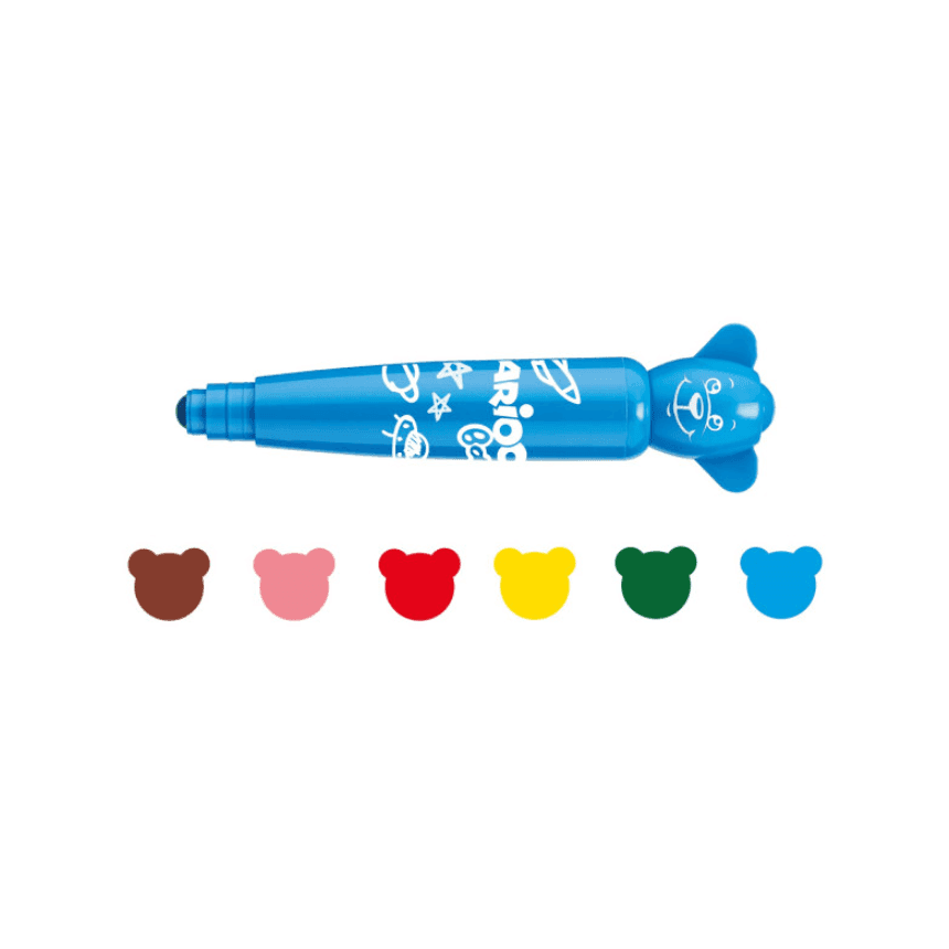 Carioca Baby - Pennarelli Teddy Markers per Bambini, 12 Pezzi - 2