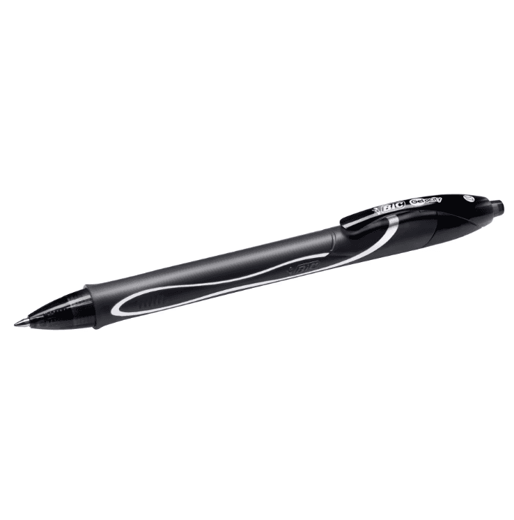 Bic - Penna gel a scatto Bic Gelocity Quick Dry nero - tratto 0,30 mm (conf. 12) - 2
