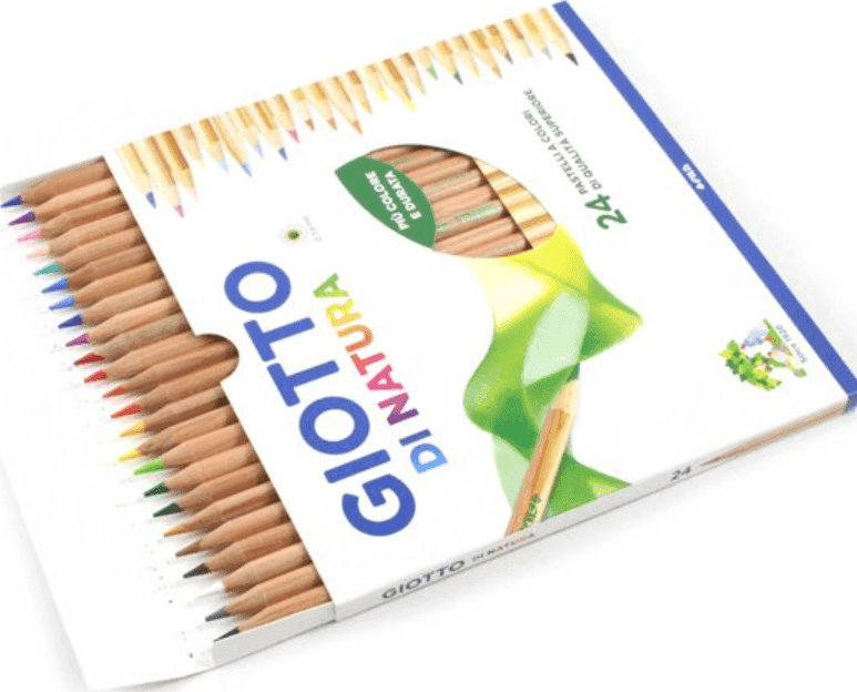 Giotto - Pastelli di Natura a 24 - Astuccio Da 24 Matite , 3.8 mm, Colori Intensi (F240700) - 2