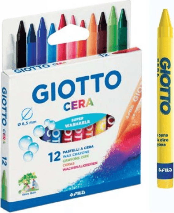 Giotto, Pastelli a Cera in Astuccio da 12 Colori - 2