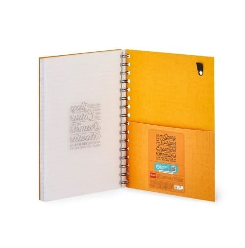 Legami, Quaderno Spiralato A Righe Large, A5, Tema Genius - 3