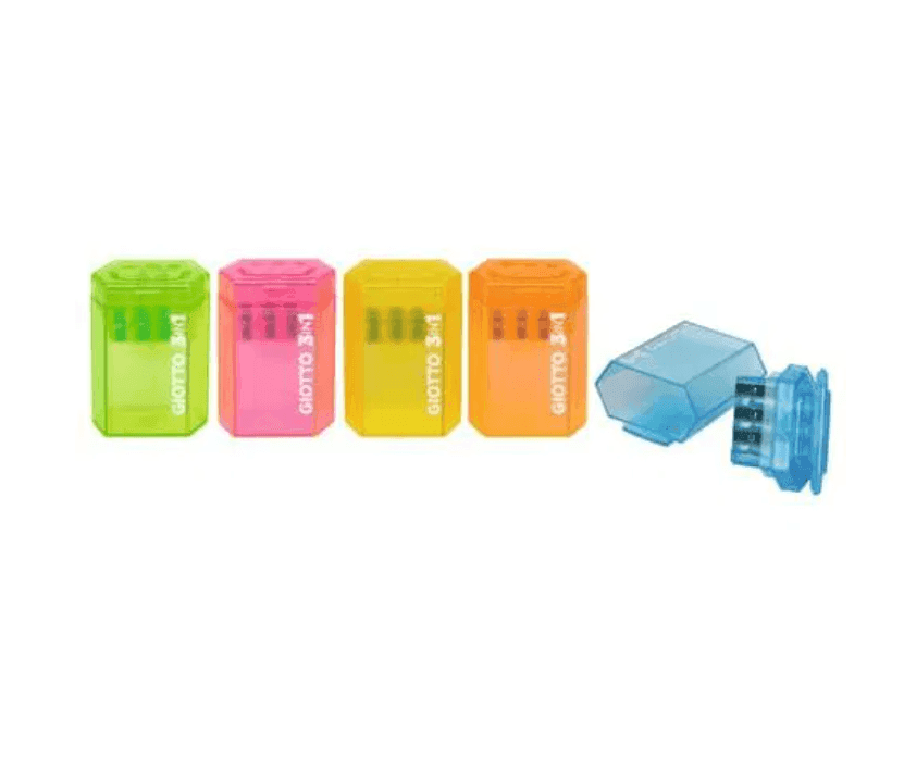Giotto - Temperamatite 3Fori 3 in 1 colori assortiti casuali - 2