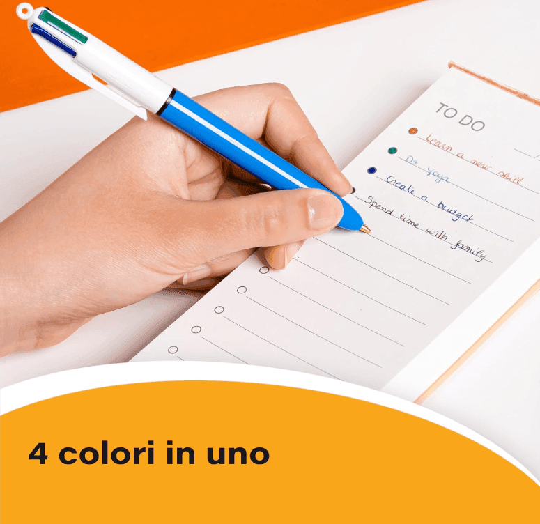 Bic - Penna a sfera a scatto multifunzione 4 Colori - Conf.12 - 4