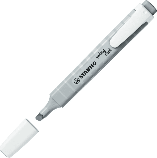 Stabilo - Evidenziatore tascabile swing cool Pastel Evidenziatore singolo - grigio polvere (275/194-8) - 2