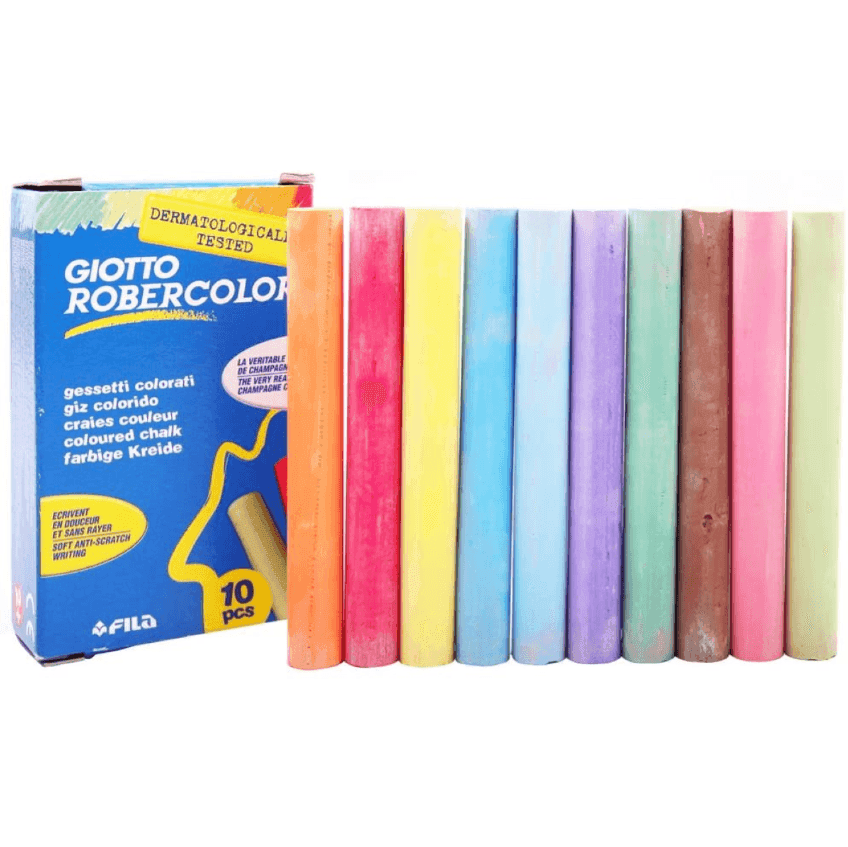 Giotto - 10 gessetti colorati , Robercolor (F538900) - 2