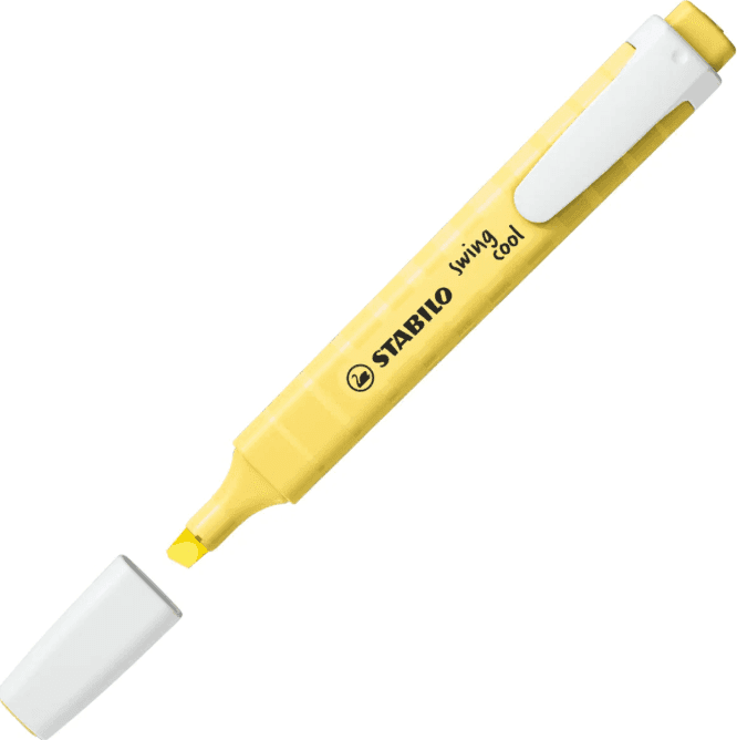 Stabilo - Evidenziatore tascabile swing cool Pastel Evidenziatore singolo - giallo banana (275/144-8) - 2