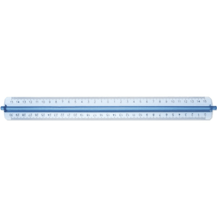Arda - Righello Triplidecimetri  30cm Linea Uni (50130SS)