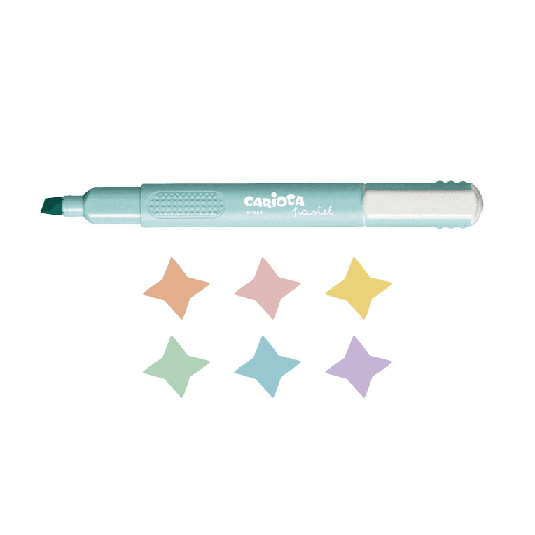 Carioca - Evidenziatori Memory Pastel - 6 Pz  (43033) - 2