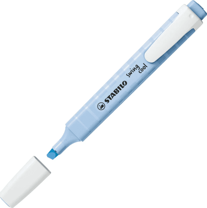 Stabilo- Evidenziatore tascabile swing cool Pastel Evidenziatore singolo - azzurro ghiaccio (275/111-8) - 2