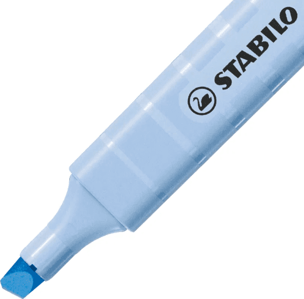 Stabilo- Evidenziatore tascabile swing cool Pastel Evidenziatore singolo - azzurro ghiaccio (275/111-8) - 3