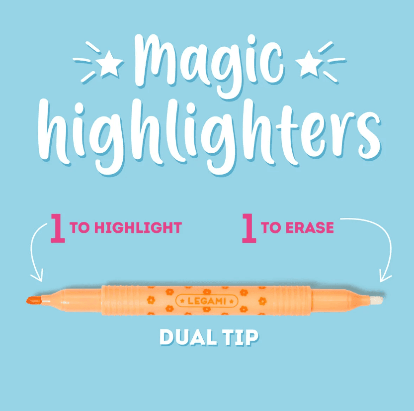 Legami - Set di 6 Evidenziatori Cancellabili - Magic Highlighters (EH0001) - 3