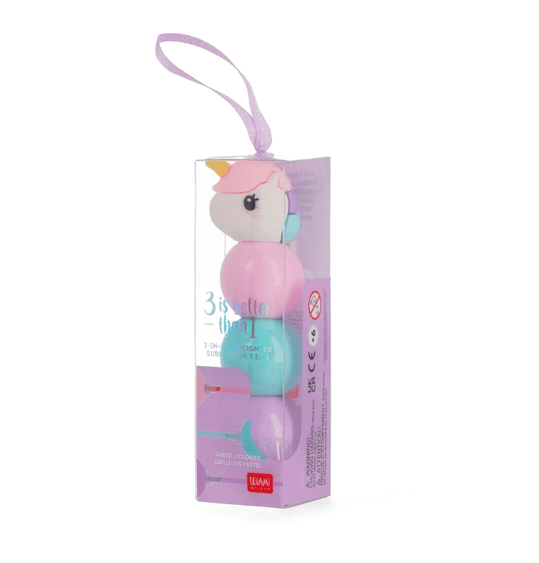 Legami- Evidenziatore 3-in-1 Unicorno (MUMA0001) - 3