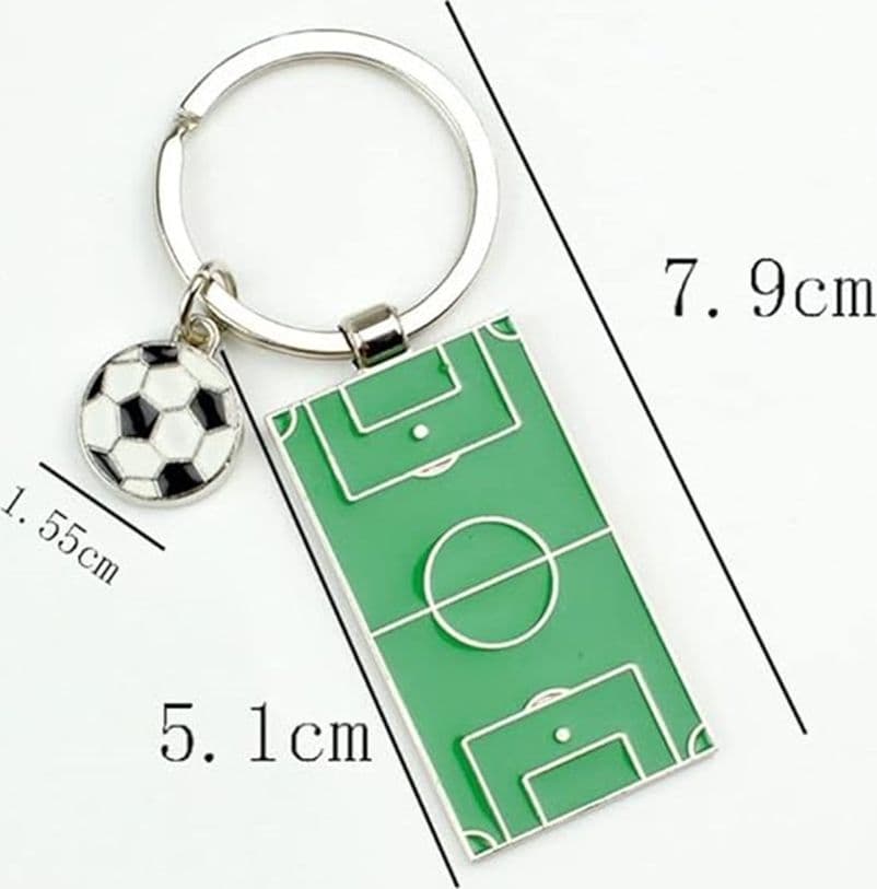 SET 12PZ PORTACHIAVI CON CAMPO PALLONE DA CALCIO CALCIATORE BUNDESLIGA REGALO BOMBONIERE - 3