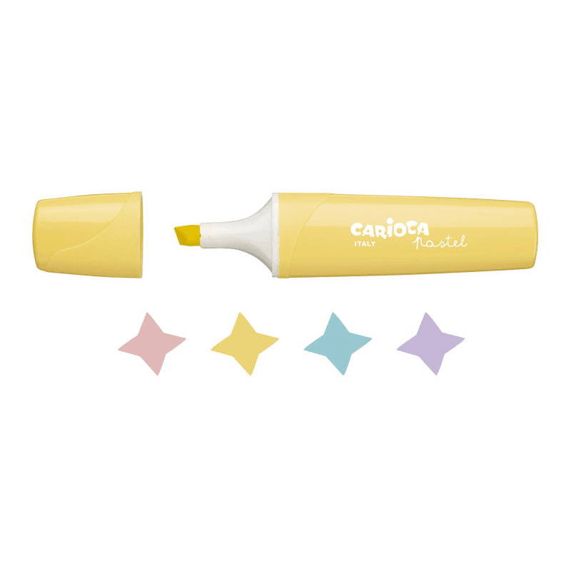 Carioca - Evidenziatori Pastel, 4 Pz - 2