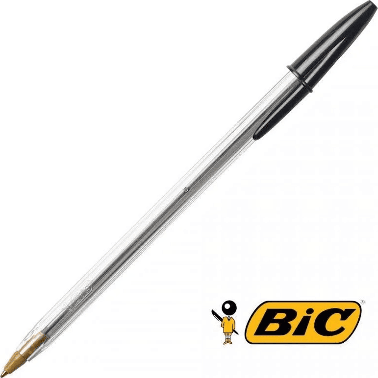Bic - Penna a sfera Cristal Original Punta Media, 1 mm - Confezione 50 pz Nero - 2