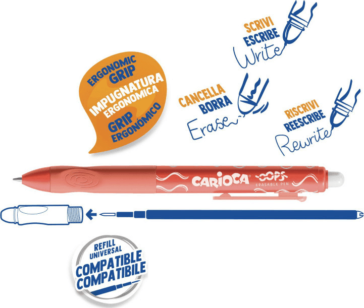 Carioca, Oops Penne rosse cancelline a scatto 12 PZ - 2
