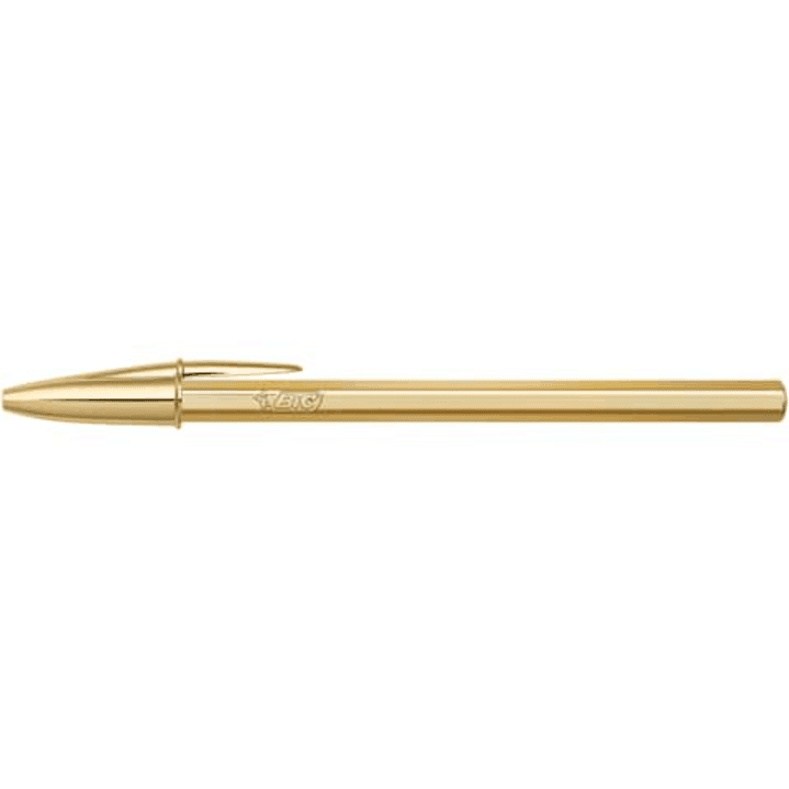 Bic - Penna a sfera Cristal Shine Oro 1 mm - Inchiostro Blu - 3