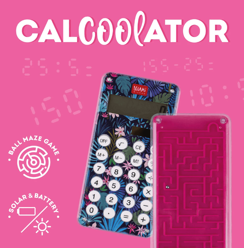 Legami - Calcolatrice con Labirinto sul Retro a tema Flora (CA0001) - 2