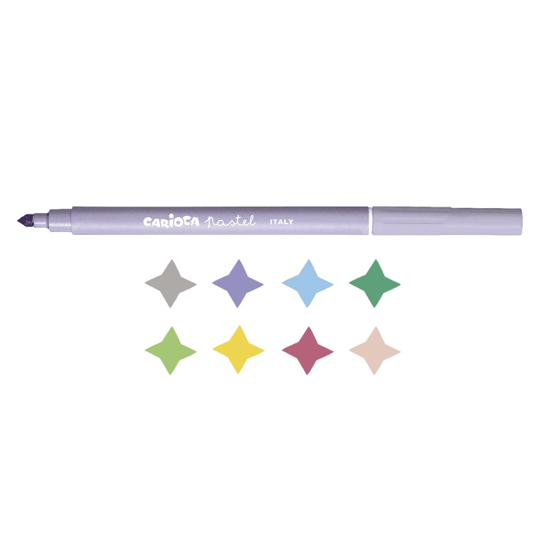 Carioca - Pennarelli Pastel - 8 Pz (43032) - 2