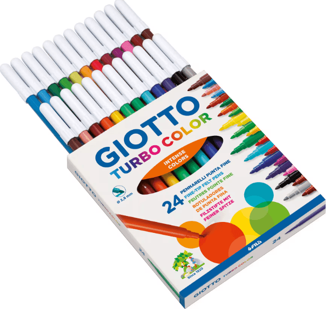 Giotto - Pennarelli Turbo Color Conf. 24 Colori - (F417000) - 2