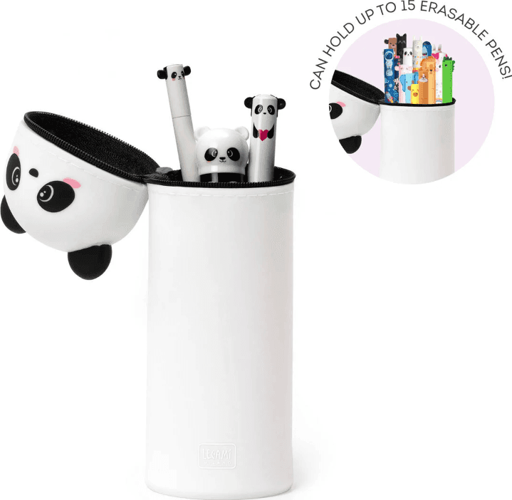 Legami Kawaii, Astuccio 2 in 1 in Morbido Silicone, Panda - 2