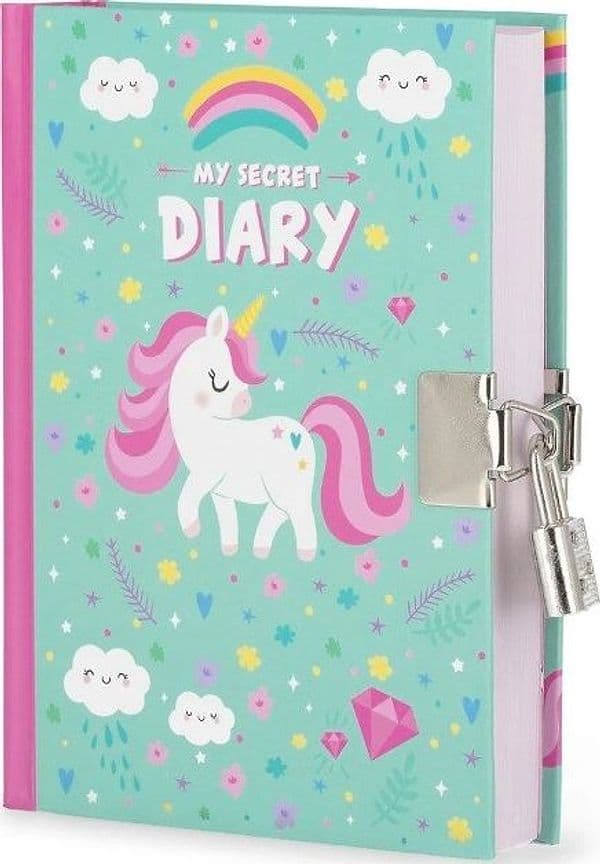 Legami - Diario Segreto con Copertina Rigida Illustrata e Lucchetto - Unicorn (DIA0011) - 2